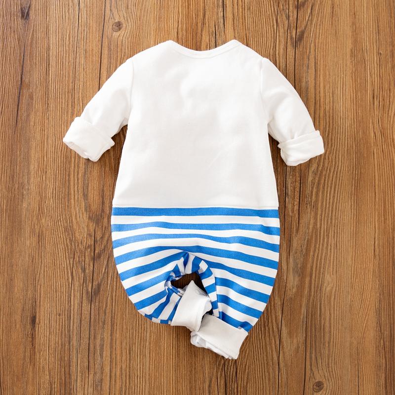 Cartoon Penguin Stripe Jumpsuit for Baby Wholesale children's clothing - PrettyKid