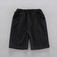 Toddler Boy Striped T-shirt & Vertical Striped Shorts Wholesale Children's Clothing - PrettyKid