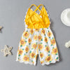 Sling Floral Printed Overalls for Toddler Girl Wholesale children's clothing - PrettyKid