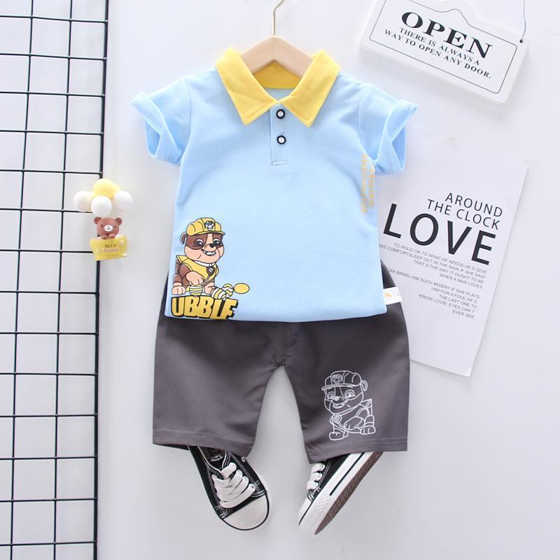 Toddler Boy Polo T-shirt & Shorts Wholesale Children's Clothing - PrettyKid