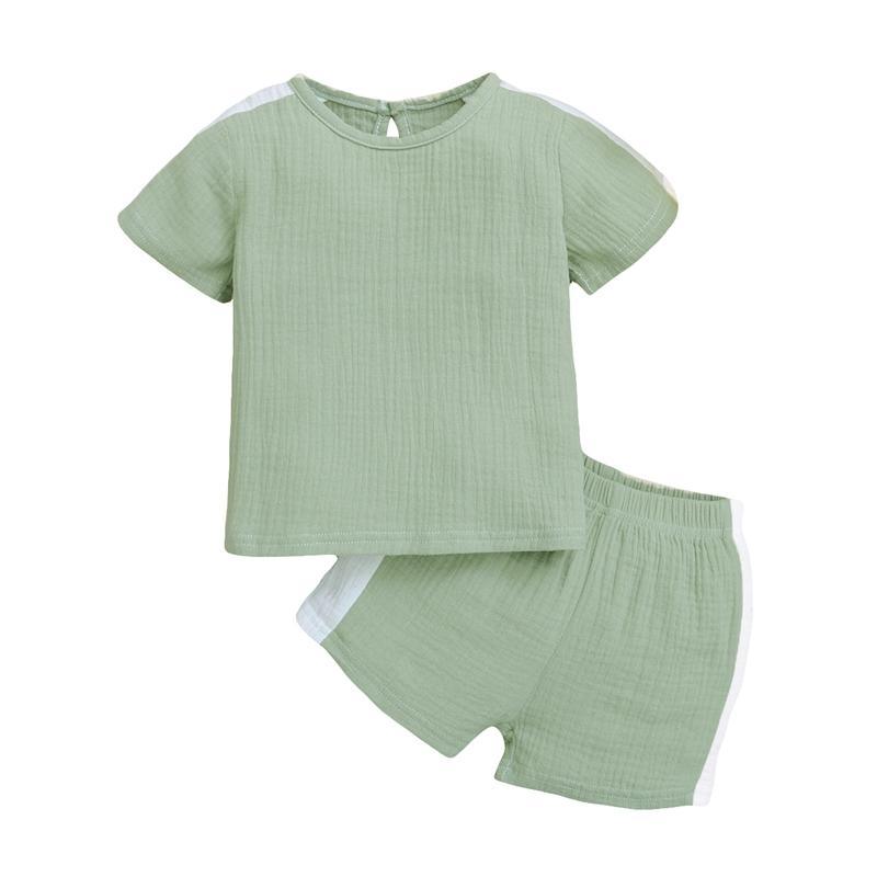 Baby Side Stripes T-Shirt & Shorts Children's Clothing - PrettyKid