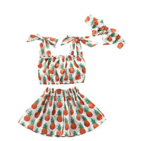 Grow Girl Pineapple Print Dress Set - PrettyKid