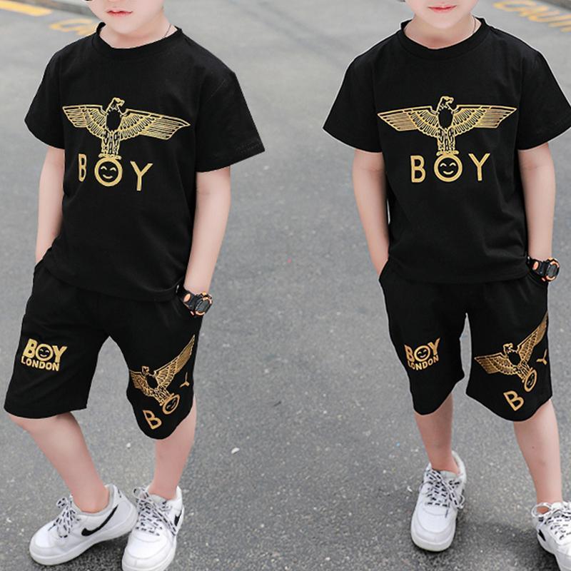 2-piece Animal Pattern T-shirt & Shorts for Children Boy - PrettyKid