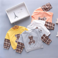 Bear Pattern Sweatshirts for Toddler Boy Wholesale Children's Clothing - PrettyKid