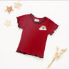 Summer New Female Baby Cotton Wave Edge Cartoon T-shirt Bottoming Shirt Speed - PrettyKid