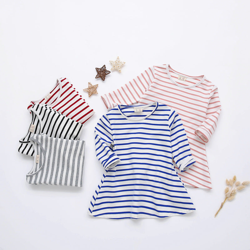 Toddler Kids Girls' Cotton Stripe Dress - PrettyKid