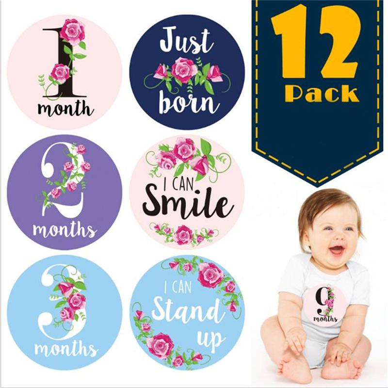 12pcs Baby Growth Memorial Sticker - PrettyKid