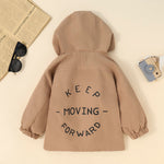 Wholesale Toddler Boy Casual Letter Print Reversible Jacket in Bulk - PrettyKid