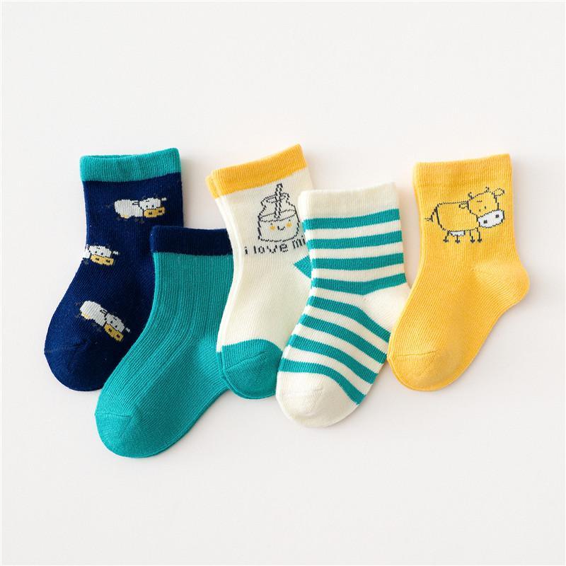 5-piece Boys Knee-High Stockings - PrettyKid