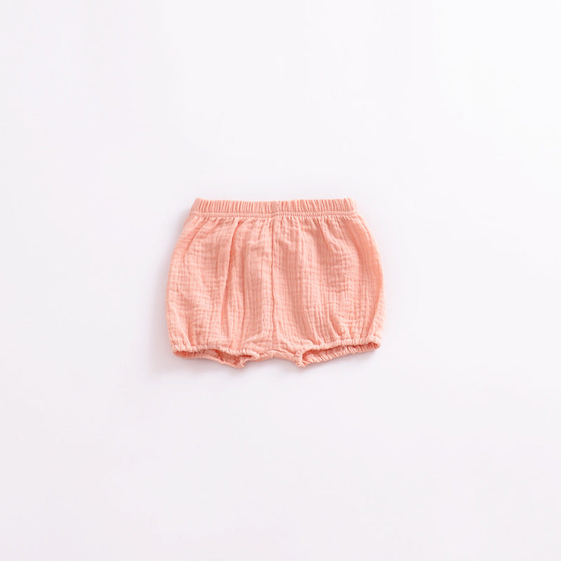 Baby Boys Girls Cotton Shorts Lantern Pants Baby Bread Pants - PrettyKid
