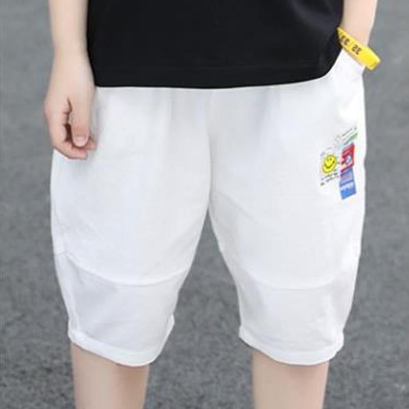Boy Bear Pattern T-shirt & Knee Length Shorts - PrettyKid