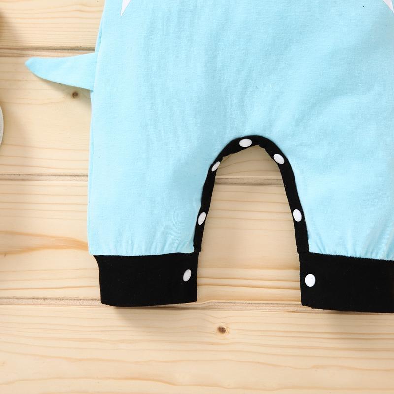 Baby Boy Shark Pattern Jumpsuit - PrettyKid