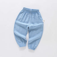 Toddler Girl Vertical Stripes Thin Mosquito Pants Wholesale Children's Clothing - PrettyKid