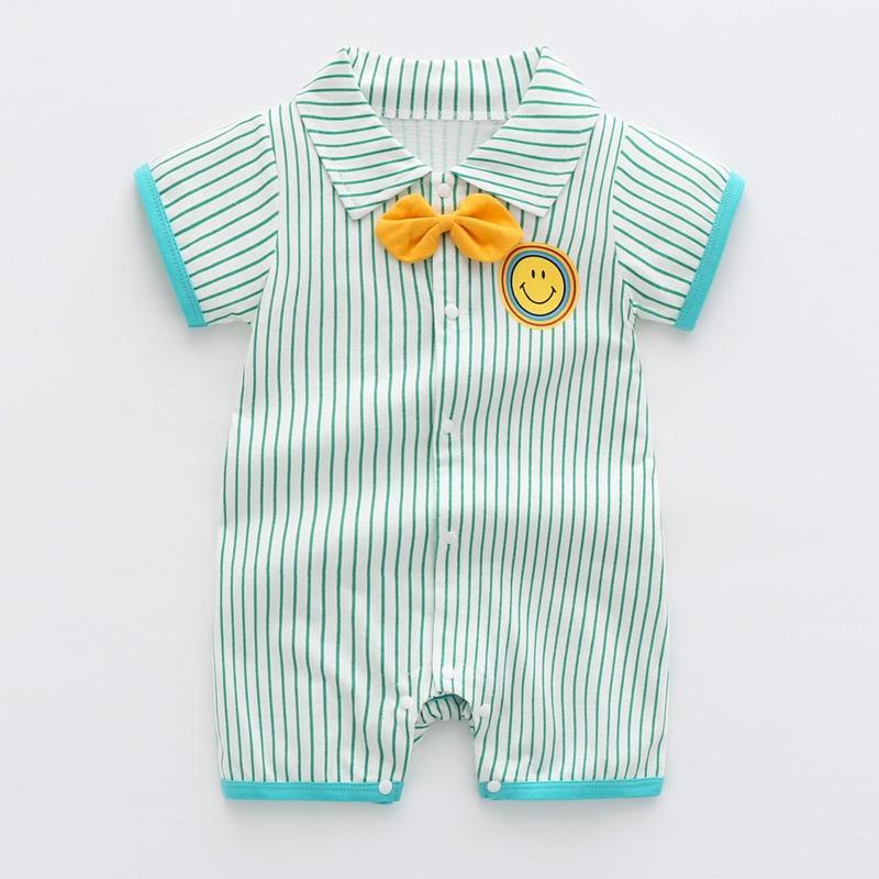 Baby Gentleman Striped Romper Children's Clothing - PrettyKid