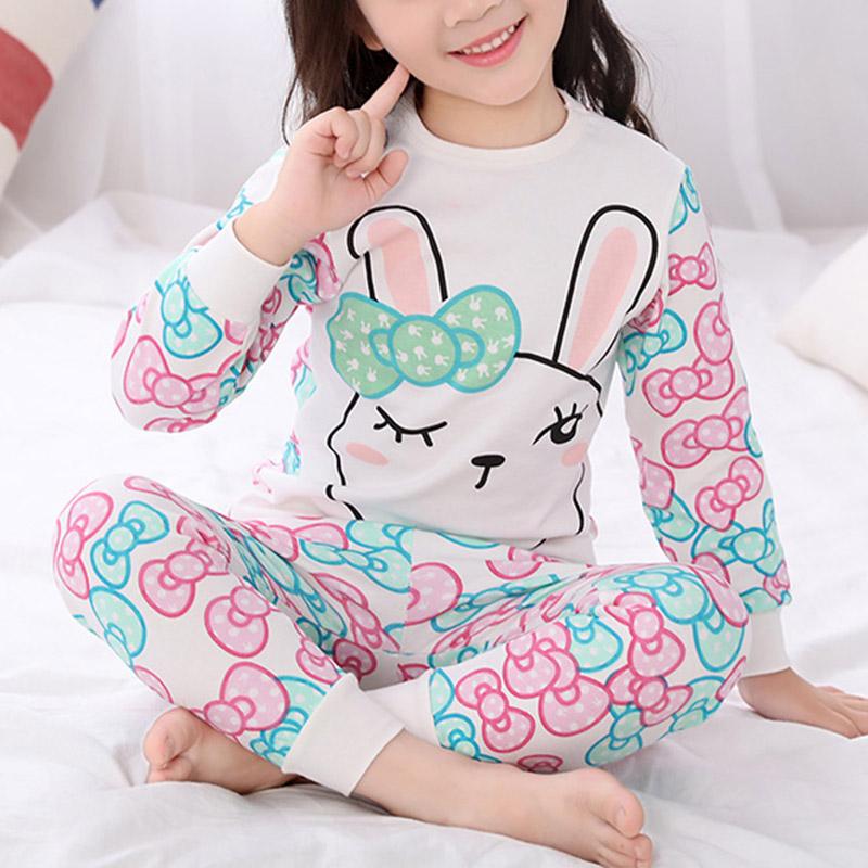 2-piece Cartoon Pattern Pajamas Sets for Girl - PrettyKid