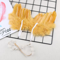 2-piece Baby Photographic Feather wings & Headband for Baby Girl - PrettyKid