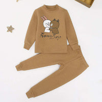 2-piece Cartoon Design Thick Pajamas Sets for Boy - PrettyKid