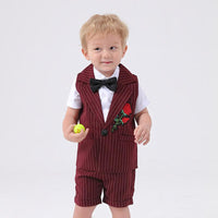 3Pcs Handsome Striped Suit Set - PrettyKid