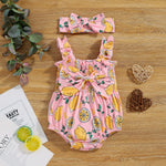 3-18months Baby Onesies & Hair Band Baby Girl Romper Clothing Wholesale Cheap Babies Clothes Online - PrettyKid
