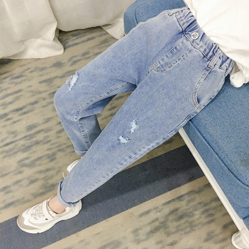 Kid Girl Casual Denim Pants - PrettyKid