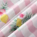 Baby Girls' Printed Pleated Stripe Short Sleeve Dress - PrettyKid