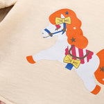 Girl Cartoon Pony Splice Short-Sleeved Dress - PrettyKid