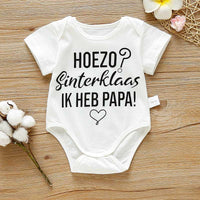 Baby Love Letter Cotton Summer Bodysuit - PrettyKid