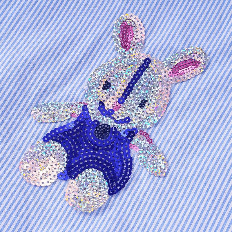 Sequined Bunny Maternity Shirt Women's Clothing - PrettyKid