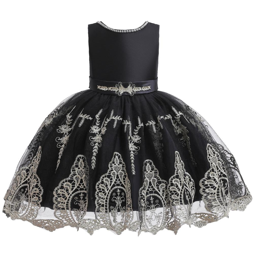 Girl Catwalk Tutu Flower Evening Dress - PrettyKid