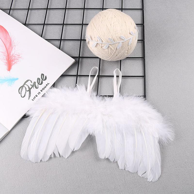 2-piece Baby Photographic Feather wings & Headband for Baby Girl - PrettyKid