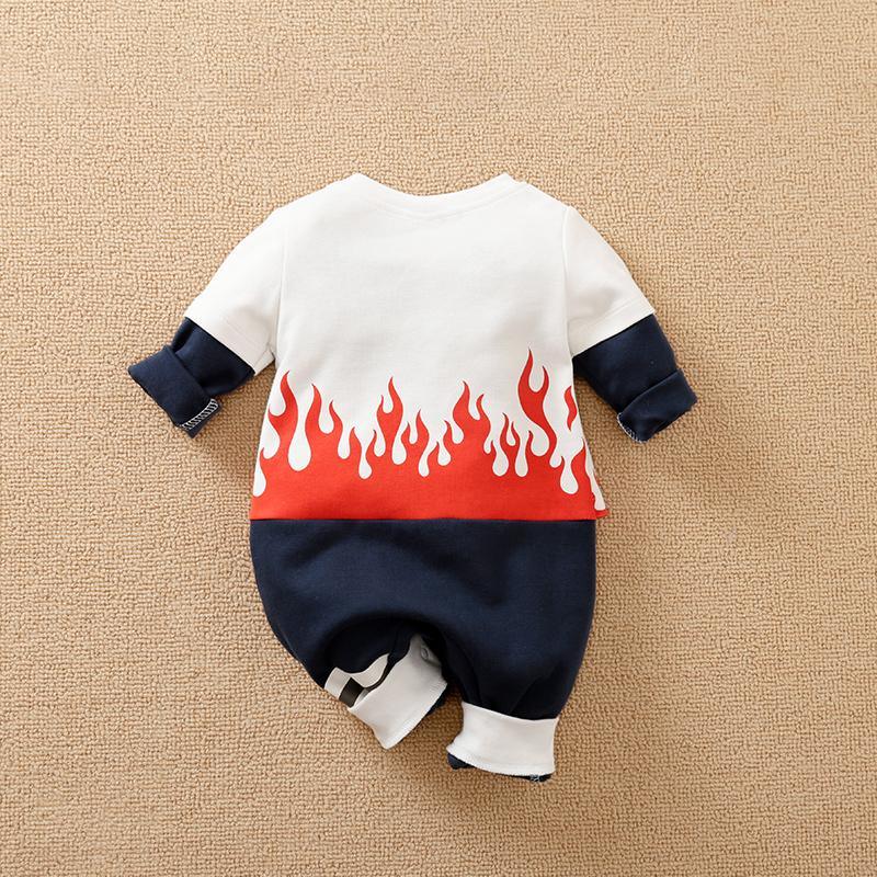 Flame Printed Jumpsuit for Baby Boy - PrettyKid