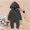 Solid Hooded Jumpsuit for Baby Boy - PrettyKid