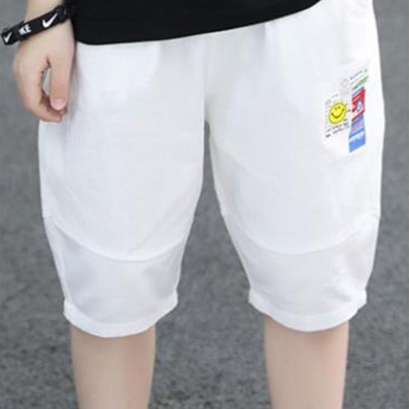 Boy Letter Print T-shirt & Knee Length Shorts - PrettyKid