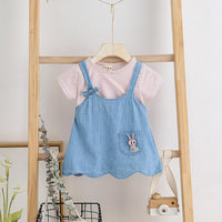 Fashion Color-block Vacation Dress Wholesale children's clothing - PrettyKid