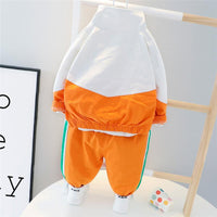 2-piece Letter Pattern Coat & Pants for Children Boy - PrettyKid