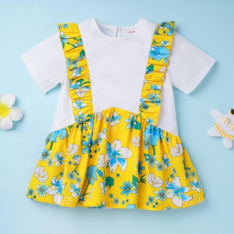 Toddler Girl Ruffle Floral Dress - PrettyKid