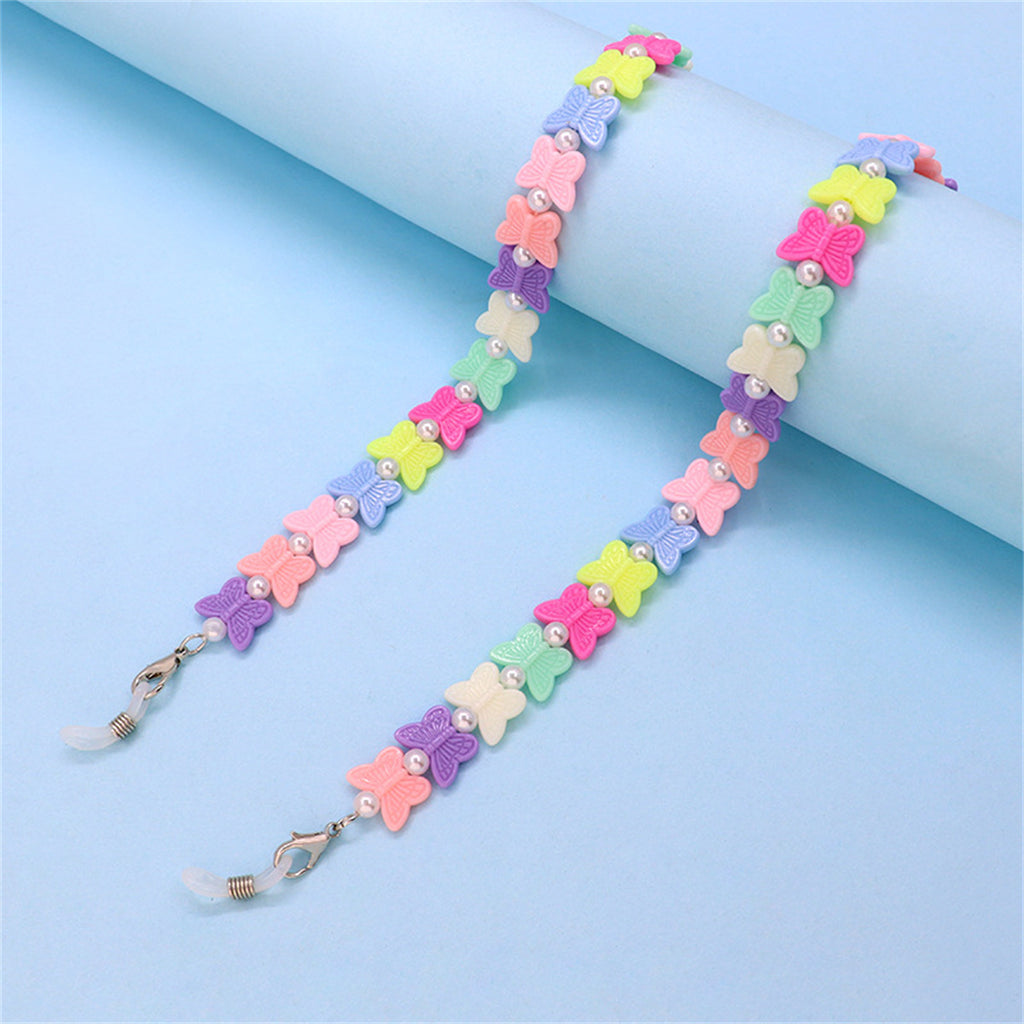 Wholesale Children's Candy Color Butterfly Glasses Chain in Bulk - PrettyKid