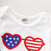 Baby Independence Day Glasses Printing Bodysuit - PrettyKid