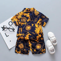 2pcs Fashion Floral Shirt and Shorts Pants - PrettyKid