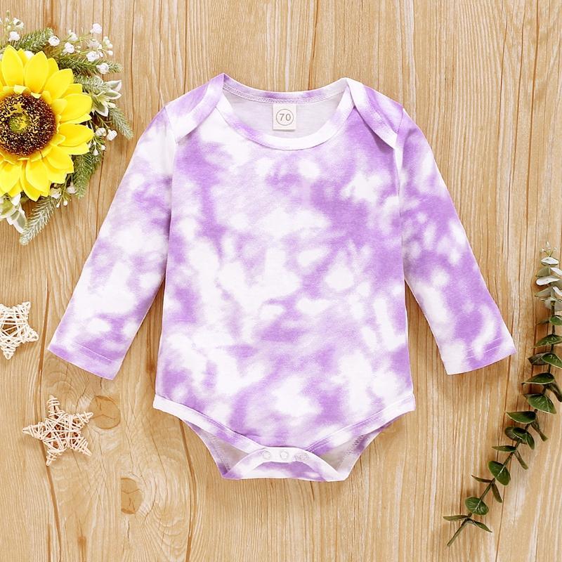 Fashion Long-sleeve Tie-dye Bodysuit Wholesale children's clothing - PrettyKid