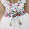 Toddler Girls Dress Lace Floral Mesh Dress - PrettyKid