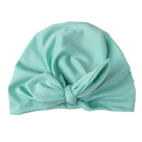 Solid Baby Turban with Bow Basin Children Woolen Hat Children's Clothing - PrettyKid