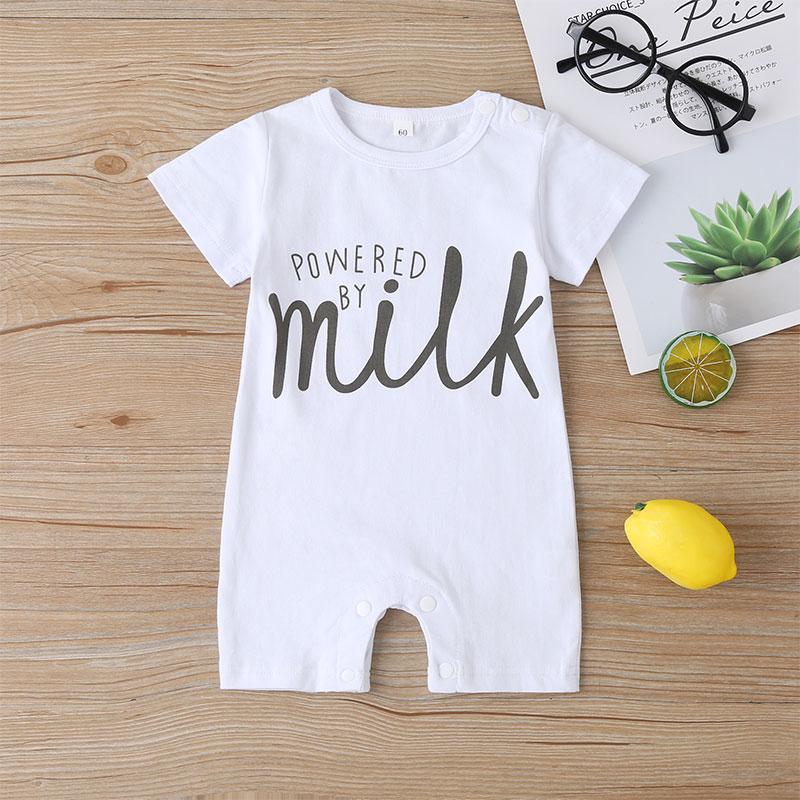 Baby Letter Print Bodysuit - PrettyKid