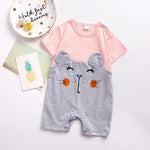 Bear Pattern Bodysuit for Baby Girl Wholesale children's clothing - PrettyKid