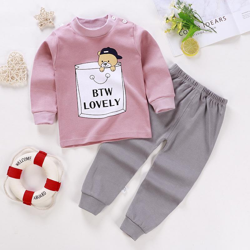 2-piece Cartoon Design Pajamas Sets for Toddler Boy Children's Clothing - PrettyKid