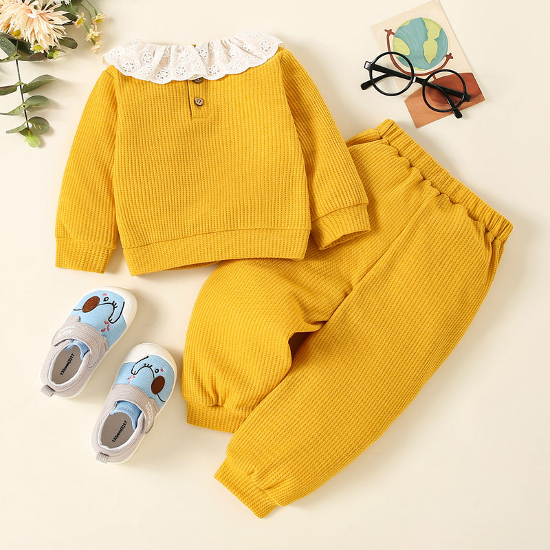 Wholesale Baby Solid Color T-shirt & Pants in Bulk - PrettyKid