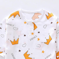 Toddler Girl Crown Print Pajama Top & Pants Children's Clothing - PrettyKid