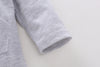 Baby Solid Color Long-sleeved Cute Rabbit Ears Jumpsuit - PrettyKid