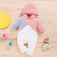 Color-block Hooded Jumpsuit for Baby - PrettyKid