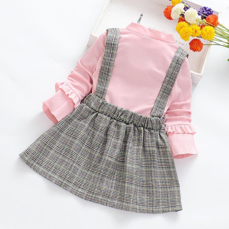 Classic Plaid Color-block Dress - PrettyKid